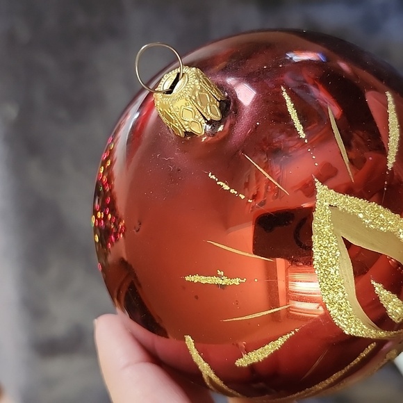 Bronners Christmas Ornament Glass Bulb Copper Gold Colorway Star Candle - Picture 5 of 7